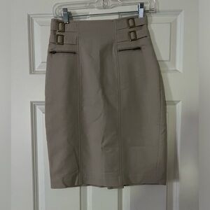 Chic khaki Knee-Length Pencil Skirt